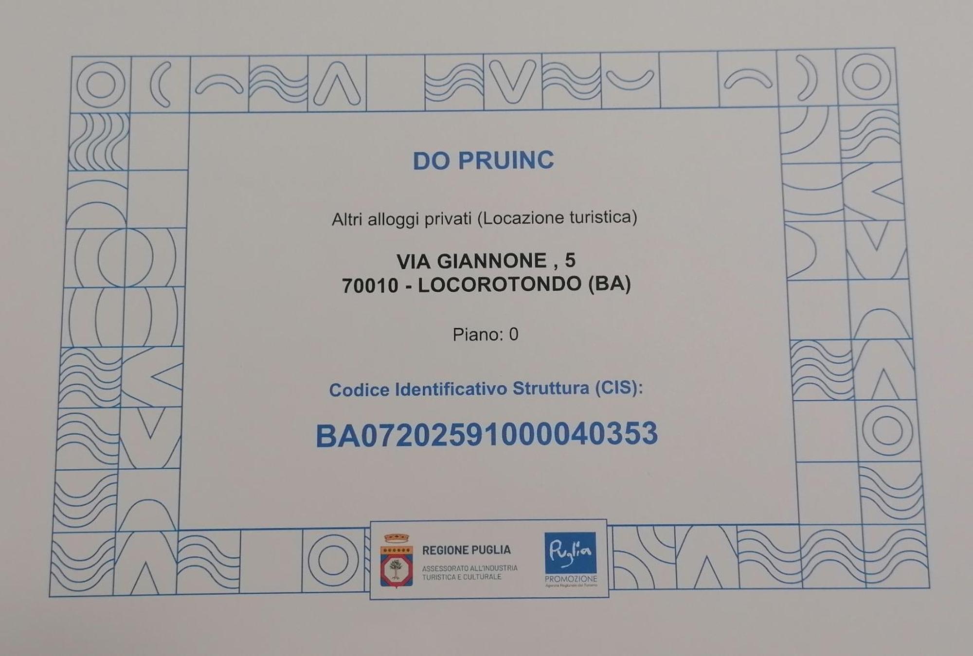 Do Pruinc Villa Локоротондо Екстериор снимка